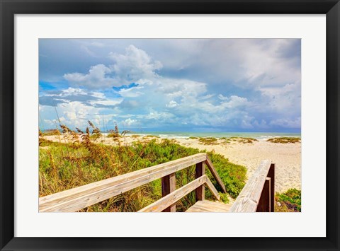 Framed Beach Island I Print