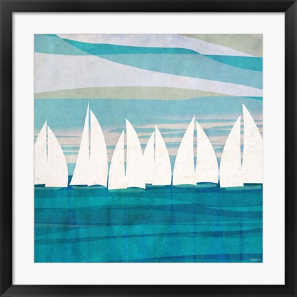 Framed Afternoon Regatta II Print