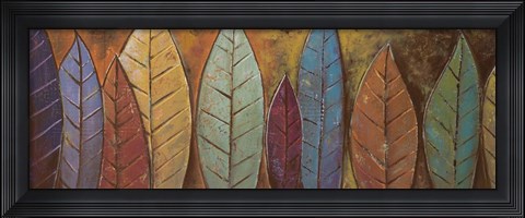 Framed Tall Leaves I Print