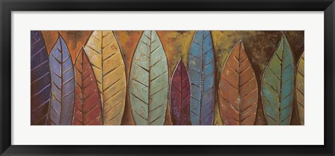 Framed Tall Leaves I Print