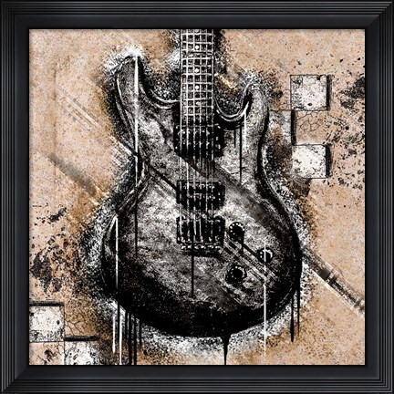 Framed Garage Rock II Print