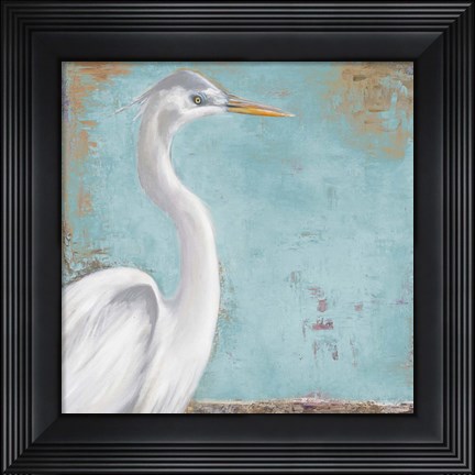 Framed Tropic Heron I Print