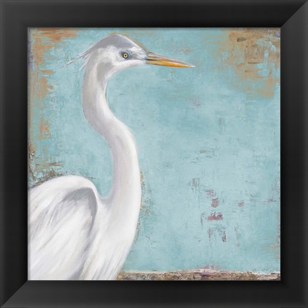 Framed Tropic Heron I Print