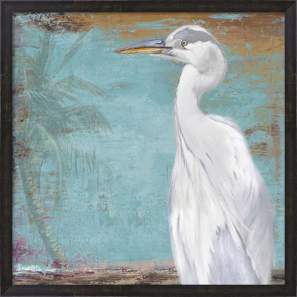 Framed Tropic Heron II Print