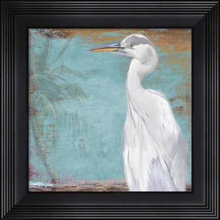 Framed Tropic Heron II Print