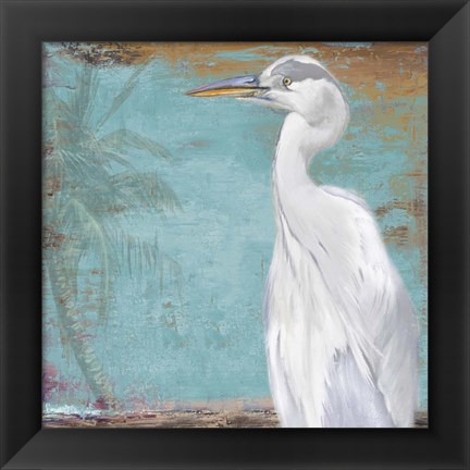 Framed Tropic Heron II Print