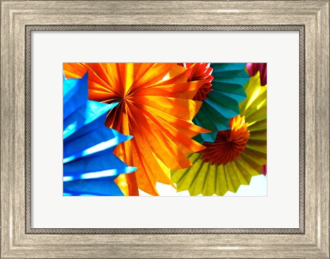 Framed Paper Flowers Print