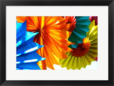 Framed Paper Flowers Print