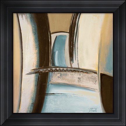 Framed Time Flies on Blue II Print