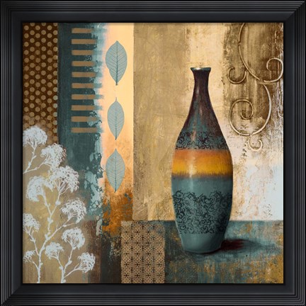 Framed Earthly Pottery I Print