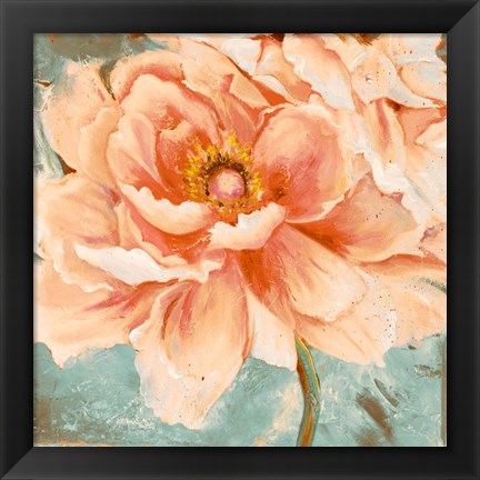 Framed Beautiful Peonies Square I Print