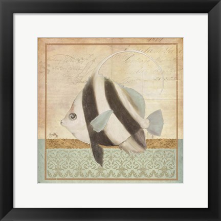 Framed Vintage Fish I Print