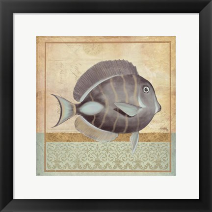 Framed Vintage Fish II Print