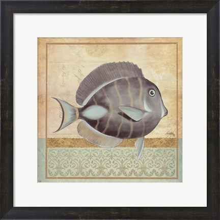 Framed Vintage Fish II Print