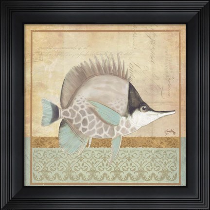 Framed Vintage Fish IV Print