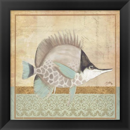 Framed Vintage Fish IV Print