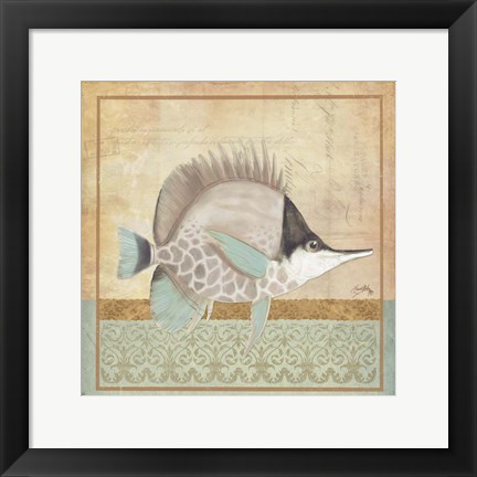 Framed Vintage Fish IV Print