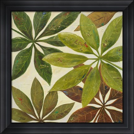 Framed Green Touch II Print