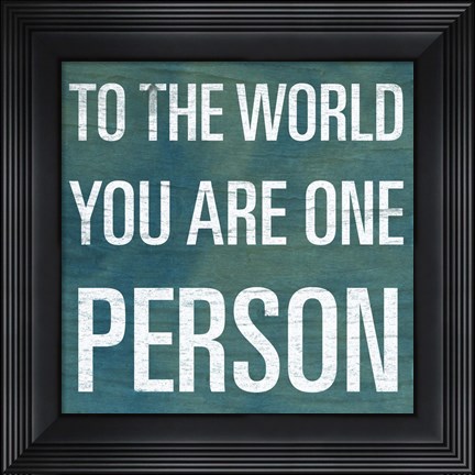 Framed To the World Print