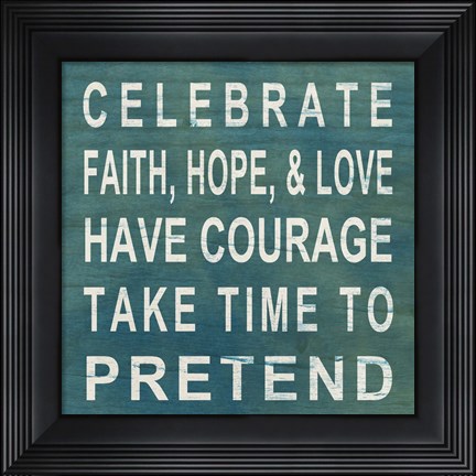 Framed Celebrate Print