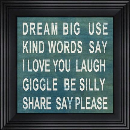 Framed Dream Big Print