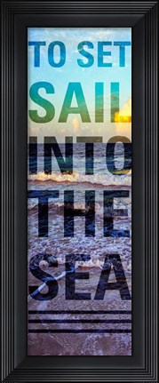 Framed Sea and Sky I Print