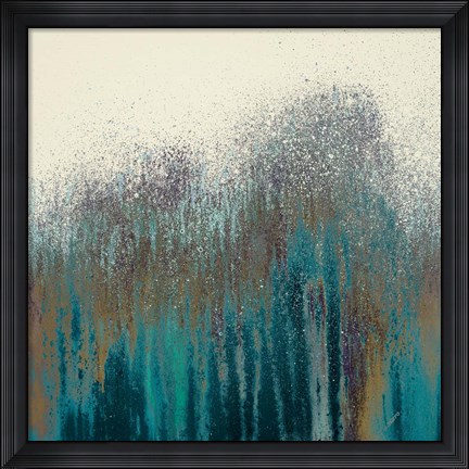 Framed Teal Woods Print