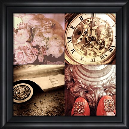 Framed Vintage Style I Print