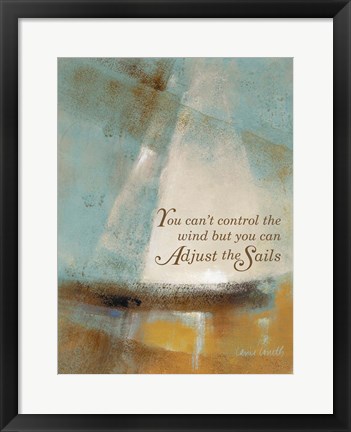 Framed Adjust the Sails &amp; Journey I Print
