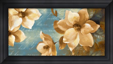 Framed Magnolia Aglow I Print