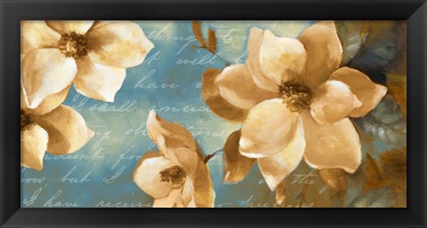 Framed Magnolia Aglow I Print