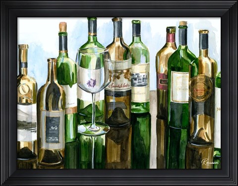 Framed B&amp;G Bottles I Print