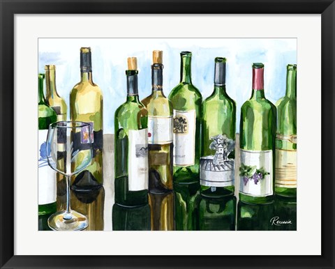 Framed B&amp;G Bottles II Print