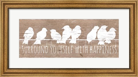 Framed Surround with Happiness Print