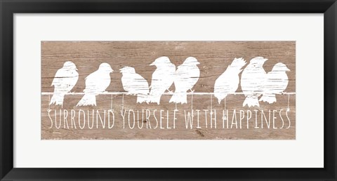 Framed Surround with Happiness Print