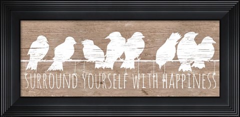 Framed Surround with Happiness Print