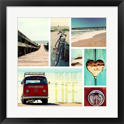 Framed Beach Life I Print