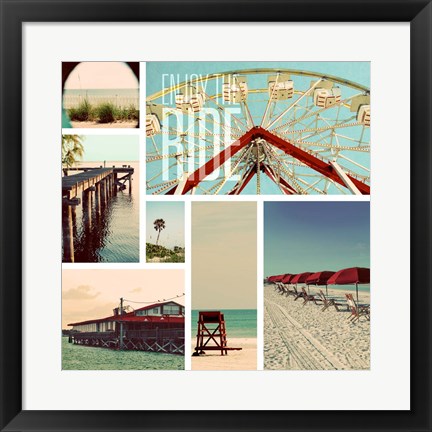 Framed Beach Life II Print