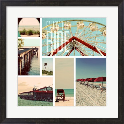 Framed Beach Life II Print