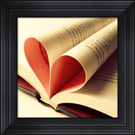 Framed Open Book Print