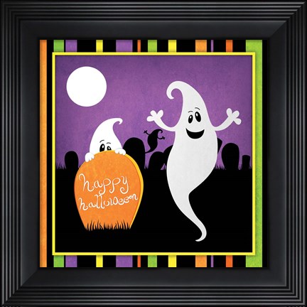 Framed Halloween Ghost II Print