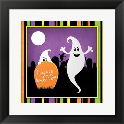 Framed Halloween Ghost II Print