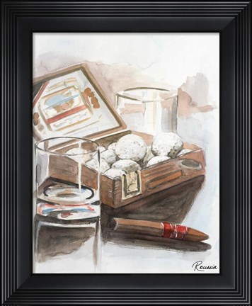 Framed Box of Golf Balls Print