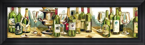 Framed Wine &amp; Champagne Panel Print