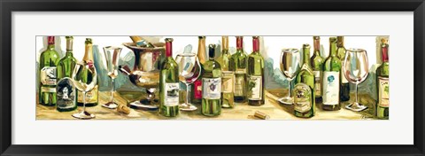 Framed Wine &amp; Champagne Panel Print