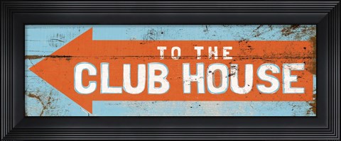 Framed To the Club House Print