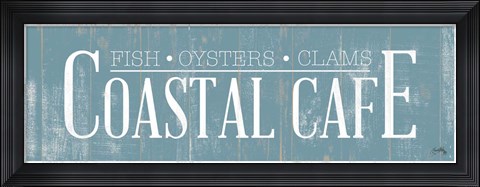 Framed Coastal Cafe Print