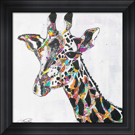 Framed Safari Collage II Print