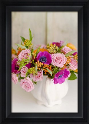 Framed Radiant Bouquet Print