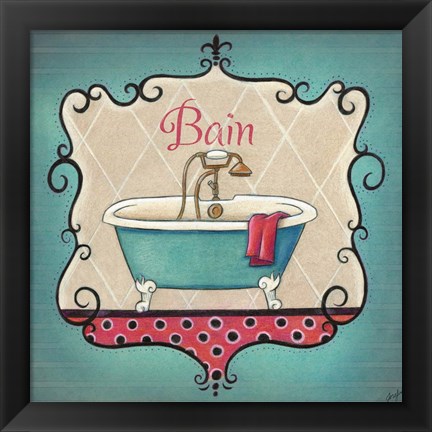 Framed Bain and Savon I Print